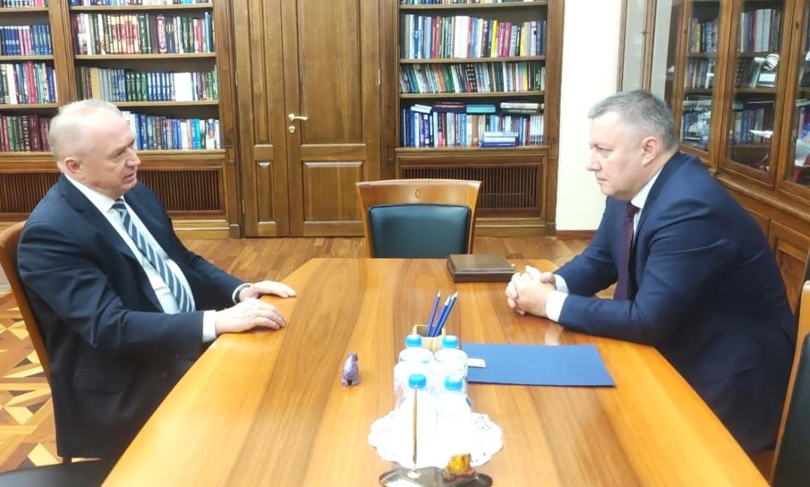 Сергей Катырин встретился с губернатором Иркутской области Игорем Кобзевым