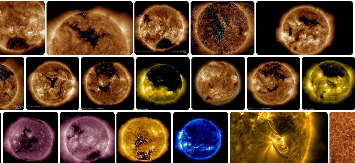 НАСА разместила фотографию улыбающегося солнца