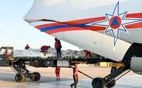 МЧС России отправляю гуманитарный груз в Газу. Поручение президента РФ
